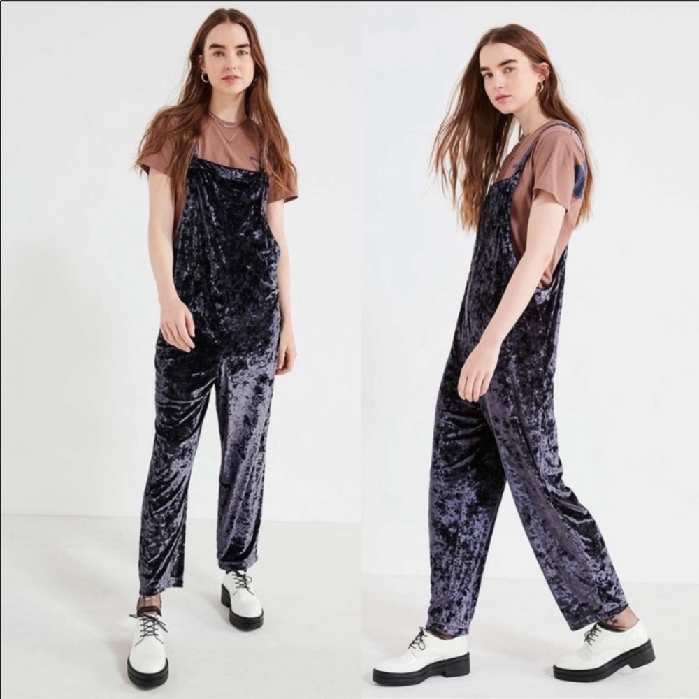 Urban Outfitters Velvet Jumpsuit Overalls
